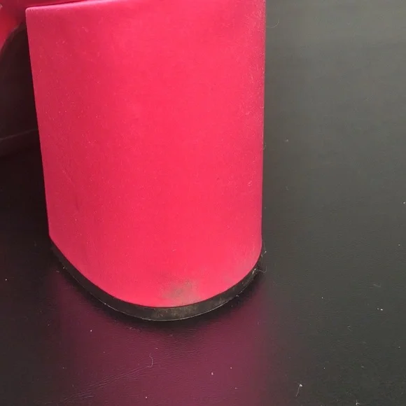 Pink Chunky Retro Block Platform Heels Size 6 - Picture 10 of 13